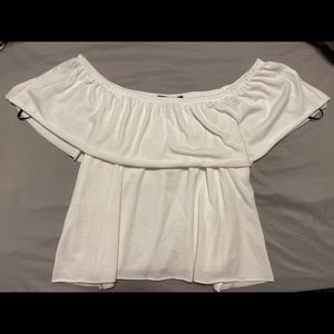 Forever 21 White Sleeveless Shirt
